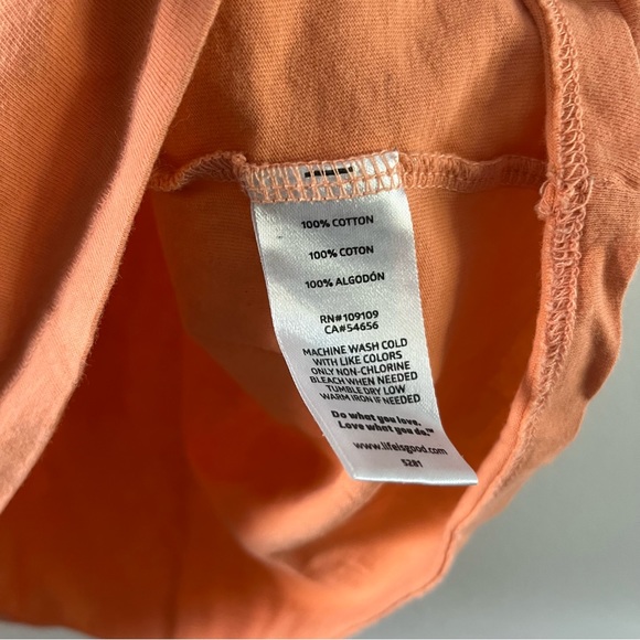 Life Is Good Women’s Sunflower Coral Light Orange T Shirt See Note Medium - Picture 5 of 8